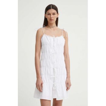 Résumé rochie din bumbac BernadetteRS Short Dress culoarea alb, mini, drept, 121691175