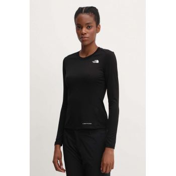 The North Face longsleeve sport Shadow culoarea negru, NF0A87TXJK31