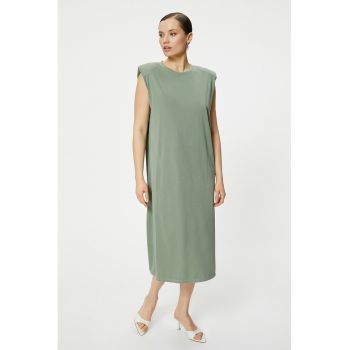Rochie cu croiala dreapta si buzunare laterale