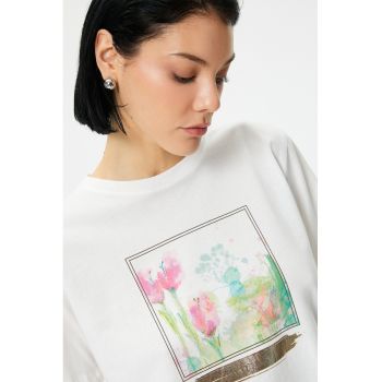 Tricou cu imprimeu floral