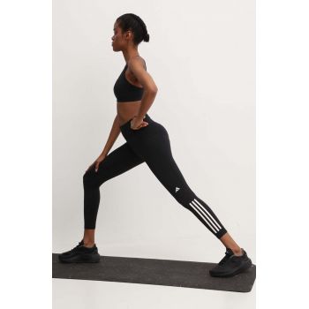 adidas Performance leggins de alergare Daily Run culoarea negru, cu imprimeu, IL9870
