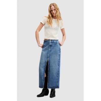 AllSaints fusta din bumbac denim CYRA MAXI maxi, drept, W021RA