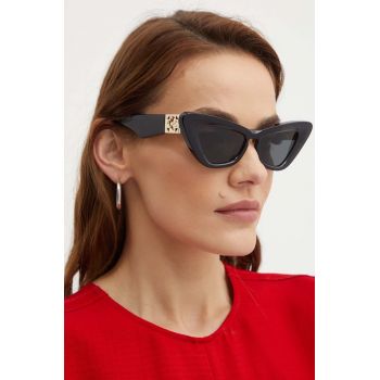Burberry ochelari de soare femei, culoarea negru, 0BE4421U