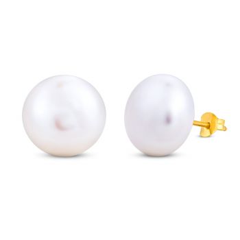 Cercei din aur 14K Big Pearls Stud