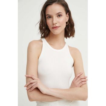 Pepe Jeans top ELIEL femei, culoarea alb, PL505889