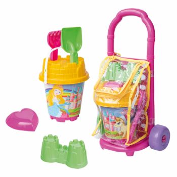 Set de joaca pentru plaja Troller cu 7 accesorii Princess