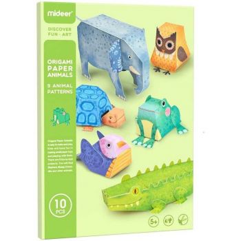 Carte de Colorat Animale Origami