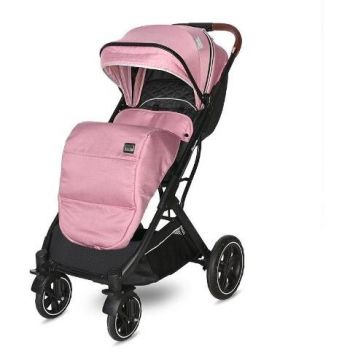 Carucior Copii Storm Rose Quartz pentru Nou-Nascut pana la 22KG Cadru Aluminiu Roz/Negru ieftin