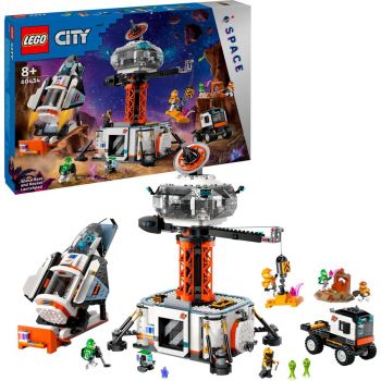 Jucarie 60434 City space base with launch pad, construction toy