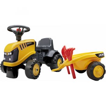 Tractor cu remorca lopata si grebla Black Yellow
