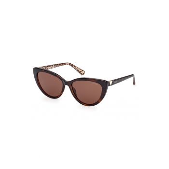 Ochelari de soare cat-eye unisex cu brate contrastante