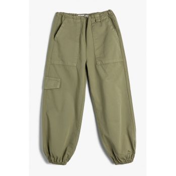 Pantaloni de bumbac cu 3 buzunare