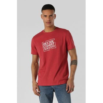 Tricou regular fit cu text