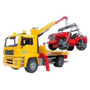 Jucarie MAN TGA tow truck with all-terrain vehicle