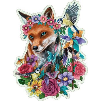 Jucarie Wooden Puzzle Colorful Fox (150 pieces)