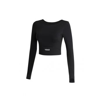 Bluza crop cu decupaj frontal - pentru fitness Revelation