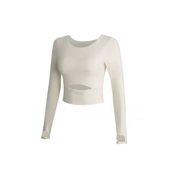 Bluza crop cu decupaj frontal - pentru fitness Revelation