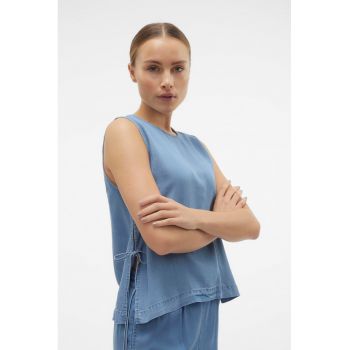 Bluza de chambray fara maneci