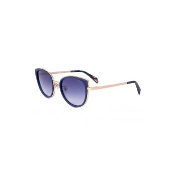 Ochelari de soare cat-eye cu rama metalica