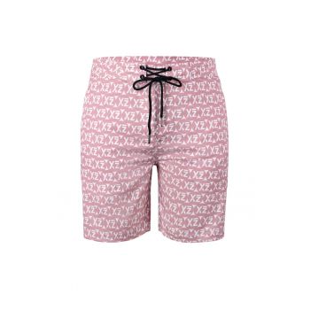 Pantaloni scurti de baie cu buzunare cu fermoar si model Dazzers 28989