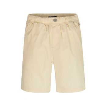 Pantaloni scurti de bumbac organic cu talie elastica