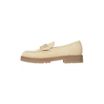 Pantofi loafer de piele intoarsa