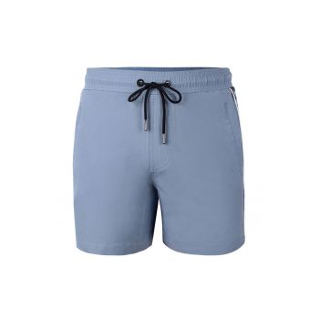 Pantaloni scurti de baie cu logo lateral si buzunare cu fermoar Seabeat 28987