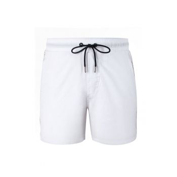 Pantaloni scurti de baie cu logo lateral si buzunare cu fermoar Seabeat 28987