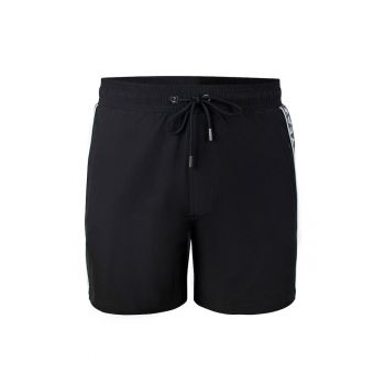 Pantaloni scurti de baie cu logo lateral si buzunare cu fermoar Seabeat 28987