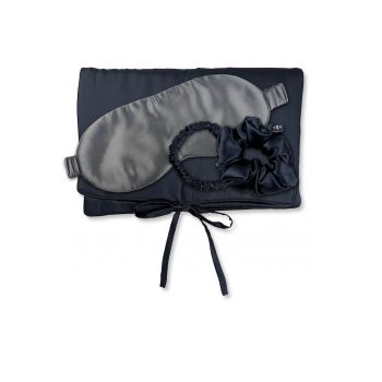 - Set de masca de noapte - saculet de transport si elastic de par - pentru calatorie 29509