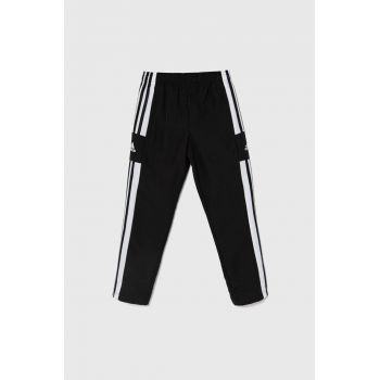 adidas Performance pantaloni de trening pentru copii SQ21 PRE PNT culoarea negru, cu imprimeu, GK9559