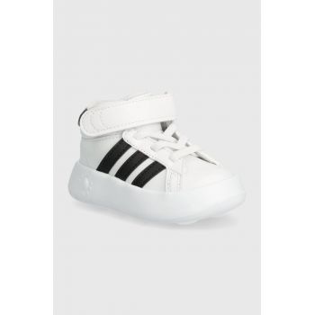 adidas sneakers pentru copii GRAND COURT MID culoarea alb, IE3866