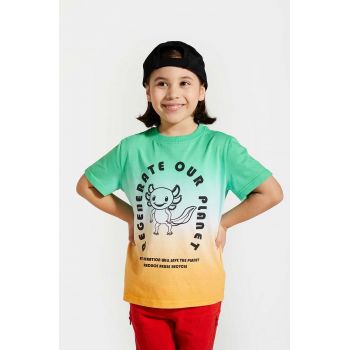 Coccodrillo tricou de bumbac pentru copii cu imprimeu
