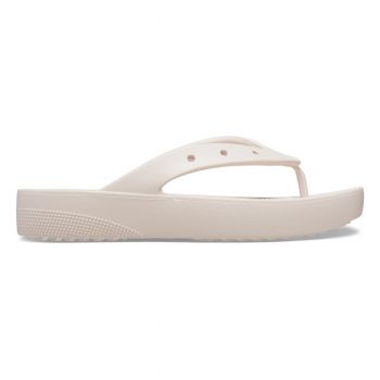 Slapi Crocs Classic Platform Flip Roz - Quartz ieftini