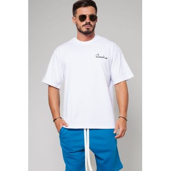Tricou supradimensionat cu imprimeu