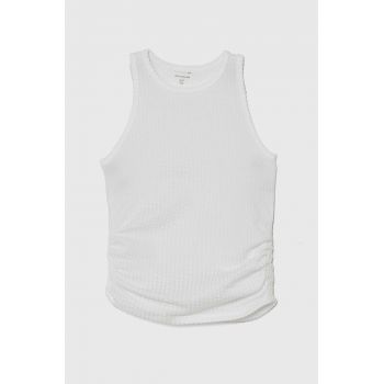 Abercrombie & Fitch top copii culoarea alb