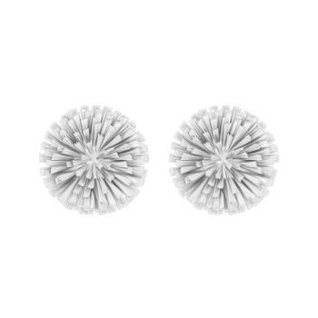 Cercei cu știft Bloom placați cu argint 925, 1.6 cm, Lilou