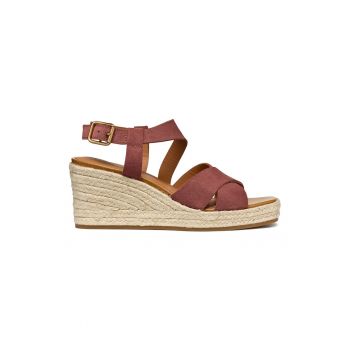 Sandale-espadrile din piele intoarsa