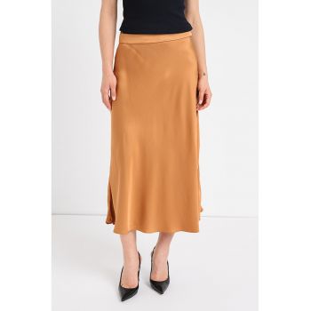 Fusta midi de satin de firma originala