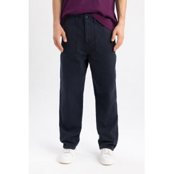 Pantaloni lejeri cu 4 buzunare