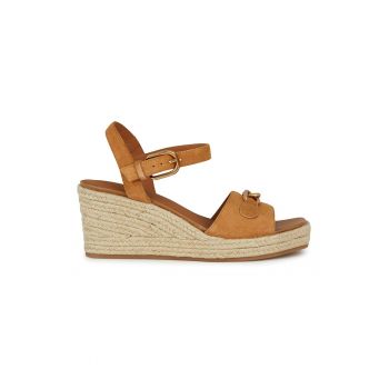 Sandale-espadrile din piele intoarsa