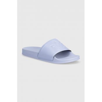 adidas Originals papuci Adilette Trefoil barbati, culoarea violet, IF3681