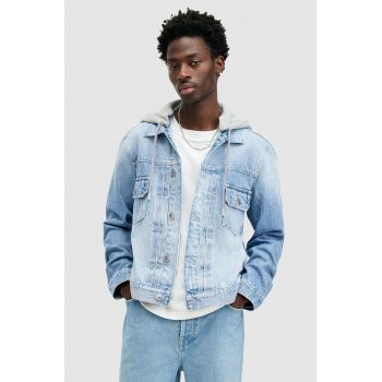 AllSaints geaca de blugi din bumbac SPIRIT JACKET de tranzitie, M017OA