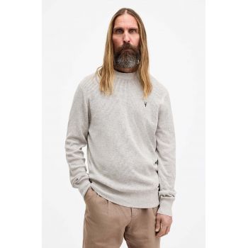 AllSaints pulover de bumbac AUBREY CREW culoarea gri, M019KA