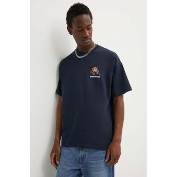 Billabong tricou din bumbac BOUQUET barbati, culoarea albastru marin, cu imprimeu, ABYZT02427