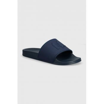 Karl Lagerfeld papuci KONDO barbati, culoarea albastru marin, KL70022
