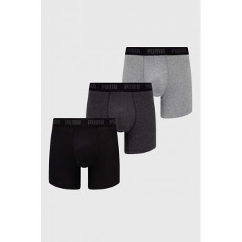 Puma boxeri 3-pack barbati, culoarea gri, 938327