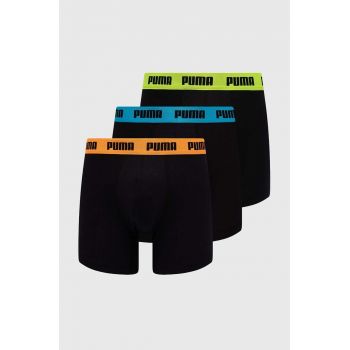Puma boxeri 3-pack barbati, culoarea negru, 938327