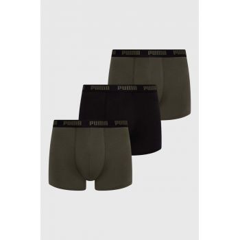 Puma boxeri 3-pack barbati, culoarea verde, 938327