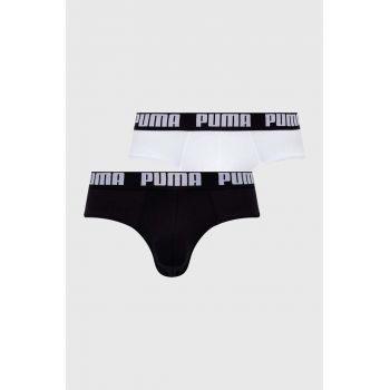 Puma slip 2-pack barbati, culoarea alb, 938322